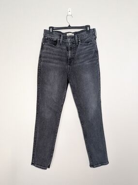 Madewell, The Perfect Vintage Jean, Faded Black Wash, Size 29, Straight Leg